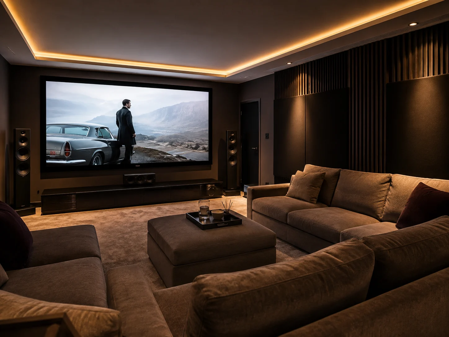 Dedicated home cinema room installation in Weymouth