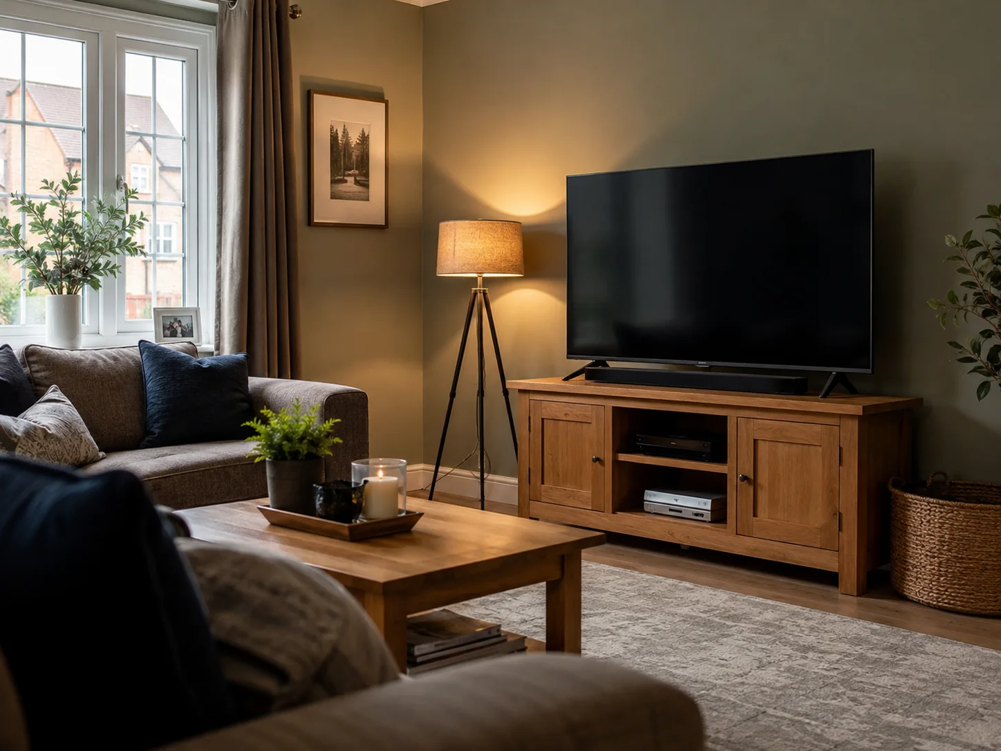 TV installation on a media unit