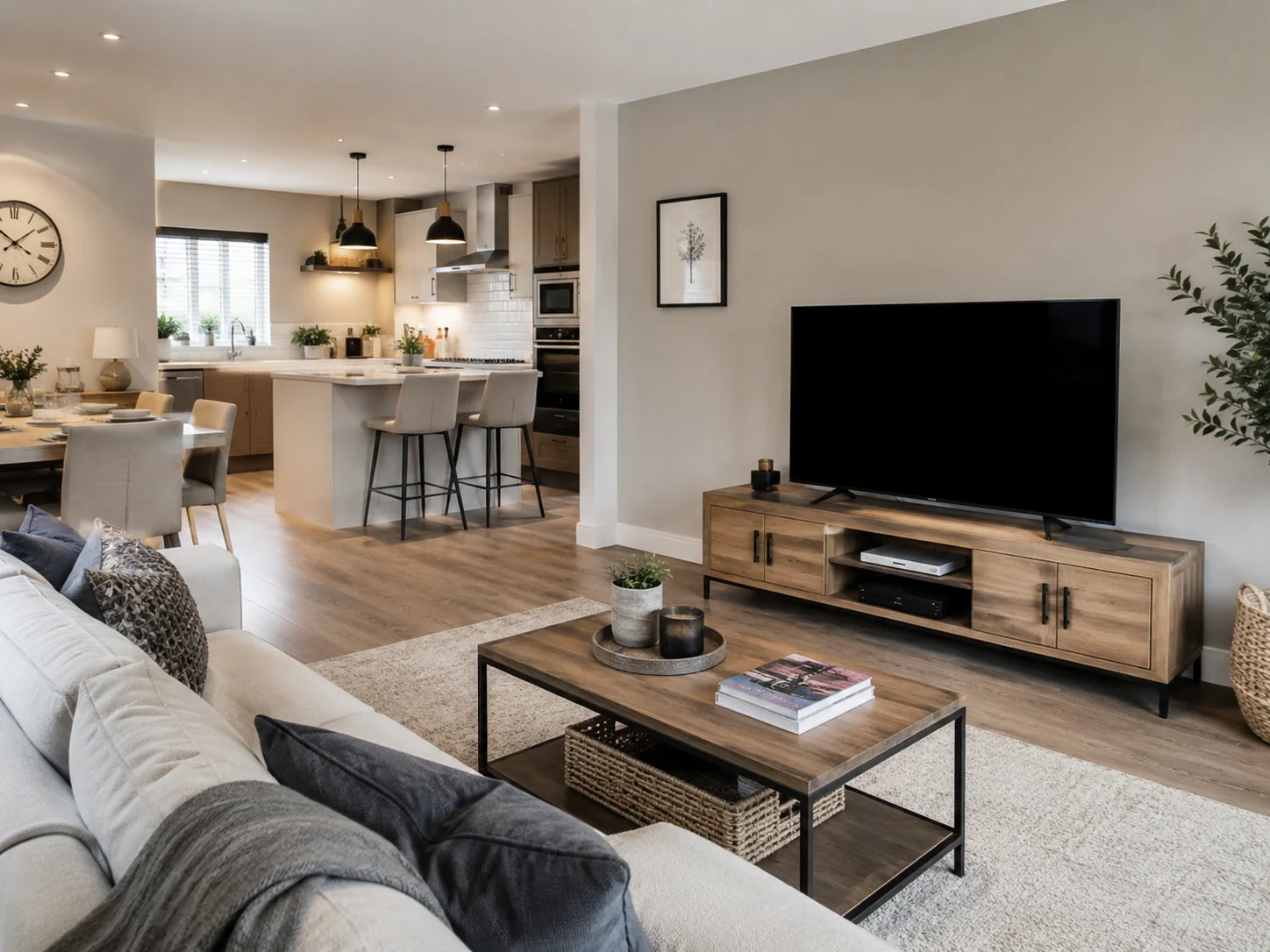 Finished TV setup in a modern Weymouth home